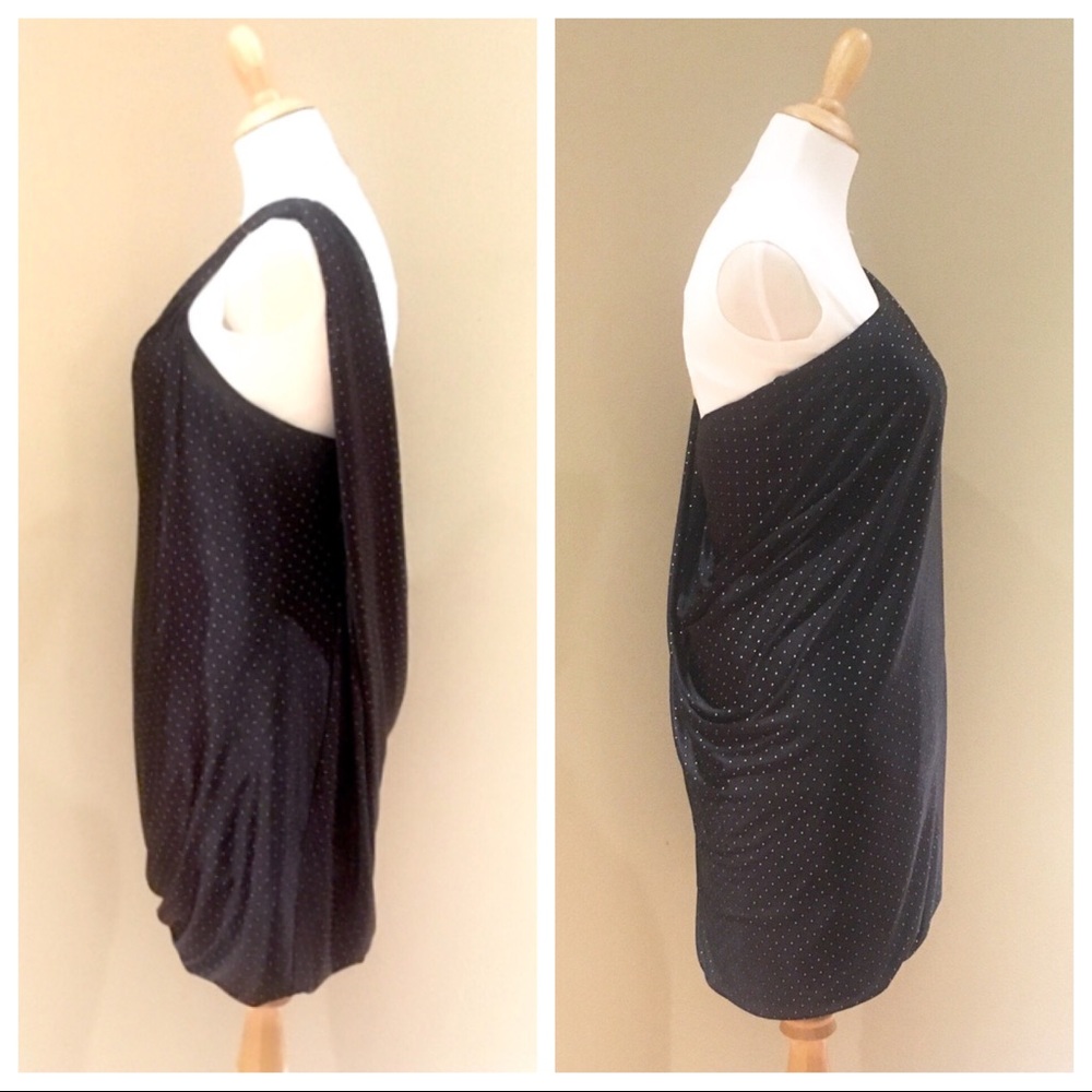 Grey & Gold Knitted Dress From Young By Yoyo Yeung View 2
